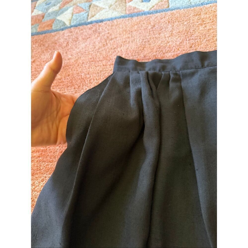 Sag Harbor Vintage High Waist Midi Skirt Dark Charcoal Gray Size 9/10 - Picture 2 of 10